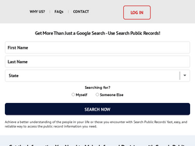'searchpublicrecords.com' screenshot