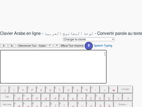 'clavier-arabe.co' screenshot