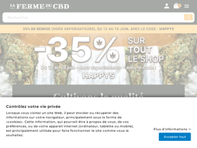 'lafermeducbd.fr' screenshot