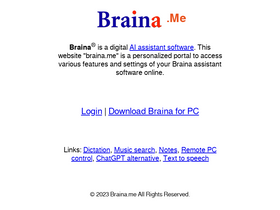 'braina.me' screenshot
