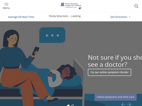 'rockymountainhospitalforchildren.com' screenshot