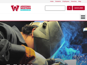 'azwestern.edu' screenshot