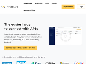 'nocodeapi.com' screenshot