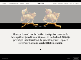 dekkerantiquairs.nl homepage screenshot