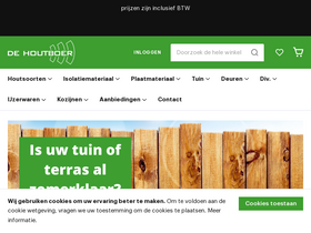 'dehoutboer.com' screenshot