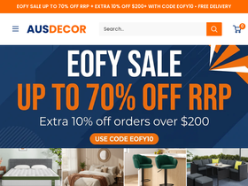 ausdecor.com.au homepage screenshot