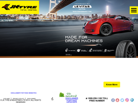 'jktyre.com' screenshot