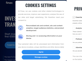 'finax.eu' screenshot