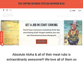 absolutealoha.com homepage screenshot