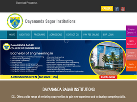 'dayanandasagar.edu' screenshot