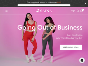 SAINA website screenshot