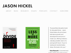 'jasonhickel.org' screenshot