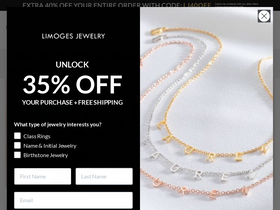 'limogesjewelry.com' screenshot