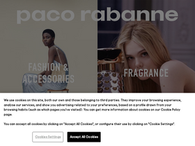 'pacorabanne.com' screenshot