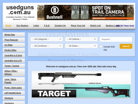 'usedguns.com.au' screenshot