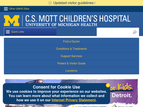 'mottchildren.org' screenshot