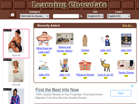 'learningchocolate.com' screenshot