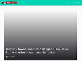'mhdaily.net' screenshot
