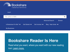 'bookshare.org' screenshot