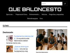 'quebaloncesto.com' screenshot