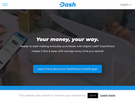 'dash.org' screenshot