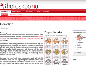 'horoskop.nu' screenshot