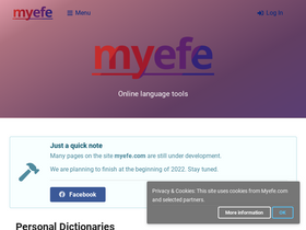 'myefe.com' screenshot