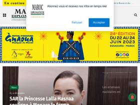 'maroc-diplomatique.net' screenshot