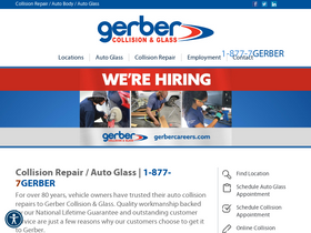 'gerbercollision.com' screenshot