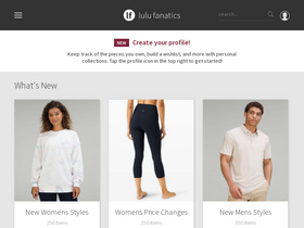 'lulufanatics.com' screenshot