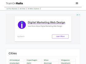 'trainonrails.com' screenshot