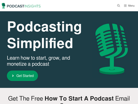 'podcastinsights.com' screenshot