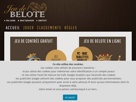 'jeu-belote.fr' screenshot