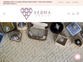 Vermaestatejewelry homepage screenshot