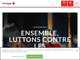 'croix-rouge.be' screenshot