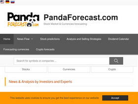'pandaforecast.com' screenshot
