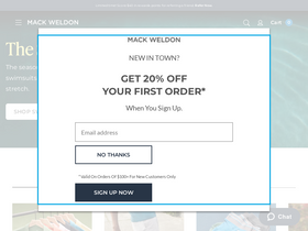 'mackweldon.com' screenshot