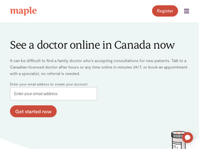 'getmaple.ca' screenshot