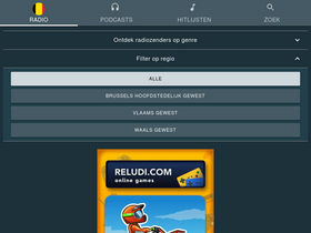 'radio-belgie.be' screenshot