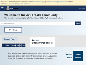'avrfreaks.net' screenshot