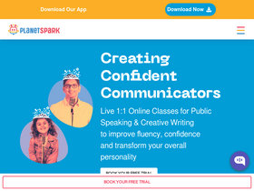 'planetspark.in' screenshot