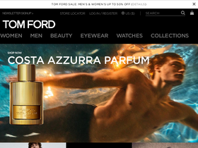 'tomford.com' screenshot