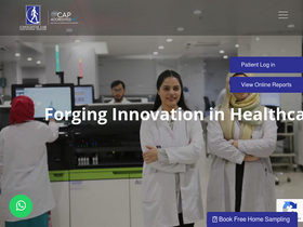 'chughtailab.com' screenshot