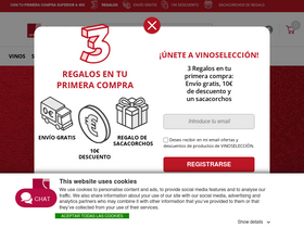 'vinoseleccion.com' screenshot