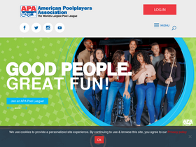 'poolplayers.com' screenshot