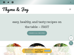 'thymeandjoy.com' screenshot