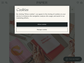 'papier.com' screenshot