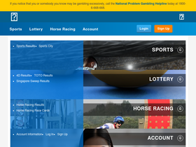 'singaporepools.com.sg' screenshot