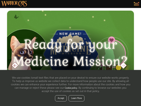 'warriorcats.com' screenshot