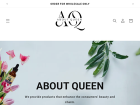 aboutqueen.com homepage screenshot